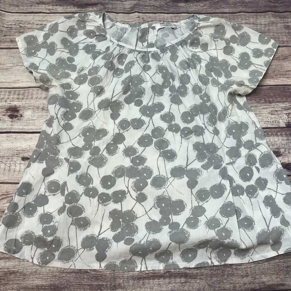 Comptoir Des Cotonniers Women's 38 US 6 Top Blouse Short Sleeve Top. 422